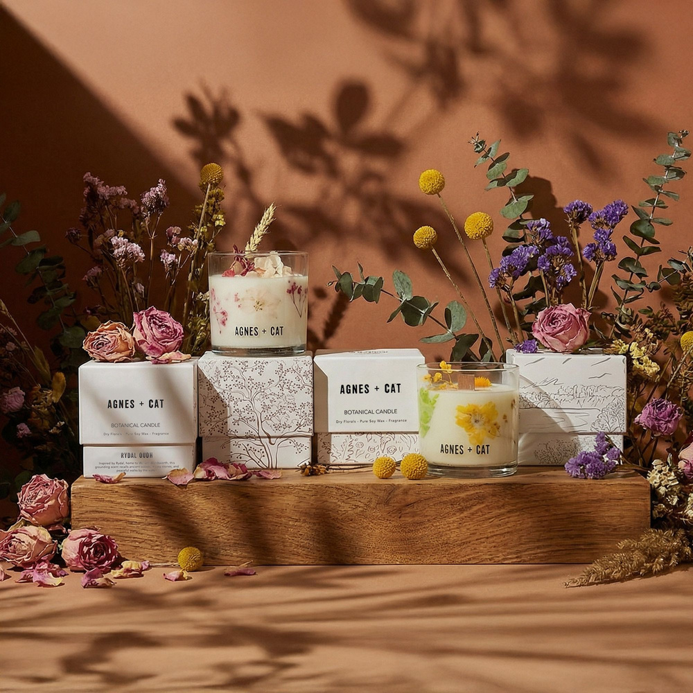 Agnes + Cat Botanical Soy Wax Candle - Moorland