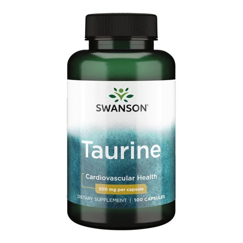 Swanson Tauryna 500mg Zawierająca Aminokwas 100 Kapsułek