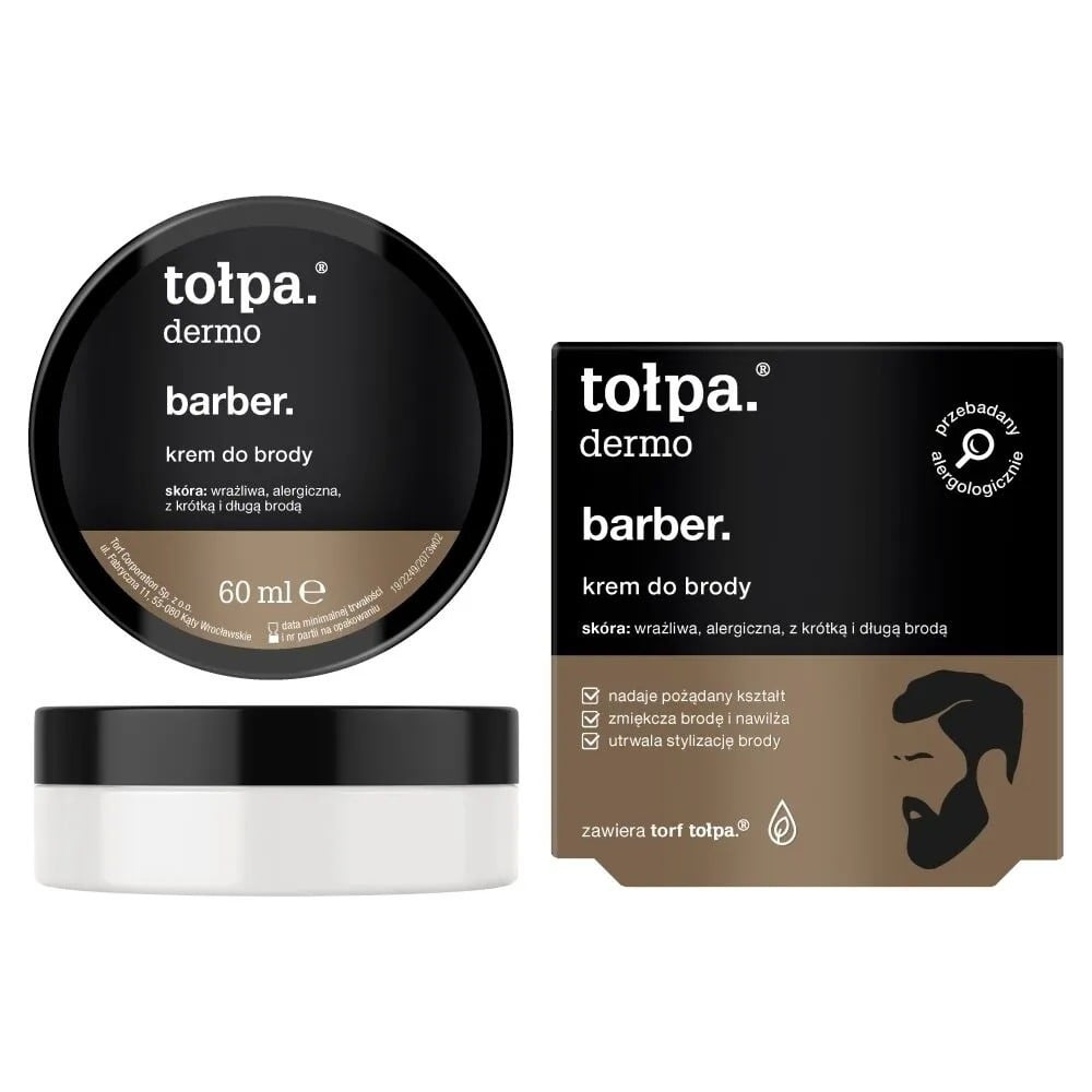 Tolpa Dermo Barber Beard Care Cream Styling and Conditioning 60ml