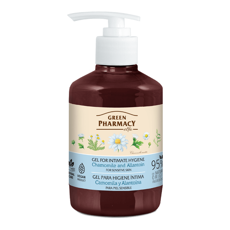 Green Pharmacy Intimate Hygiene Gel for Sensitive Skin with Chamomile and Allantoin 370ml