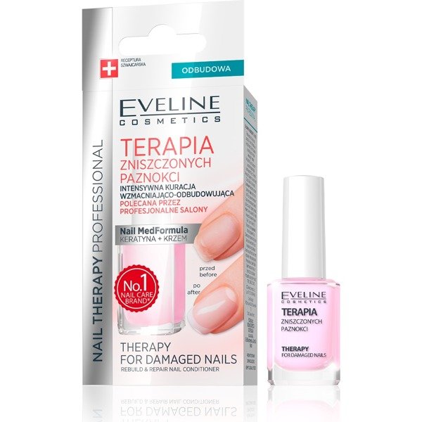 Eveline Nail Therapy Intensywna Terapia Odżywka na Zniszczone Paznokcie 12ml