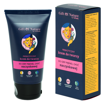 Gift of Nature Prebiotyczny Krem Do Twarzy Do Cery Naczynkowej Zaczerwienienia 50ml