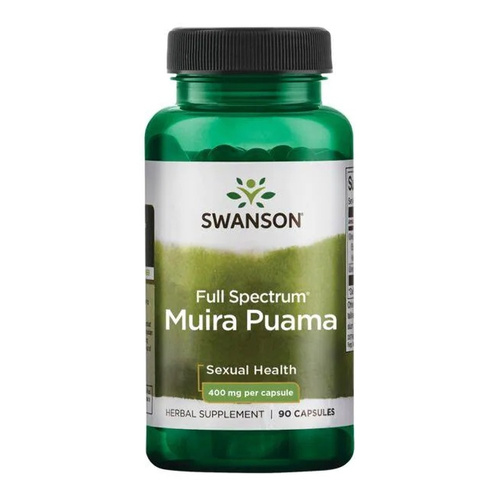 Swanson Full Spectrum Muira Puama 400mg for Vitality Support 90 Capsules