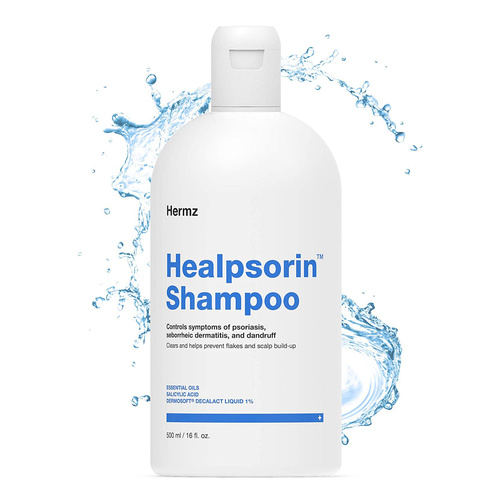 Hermz Healpsorin Shampoo for Psoriasis and Seborrheic Dermatitis 500ml