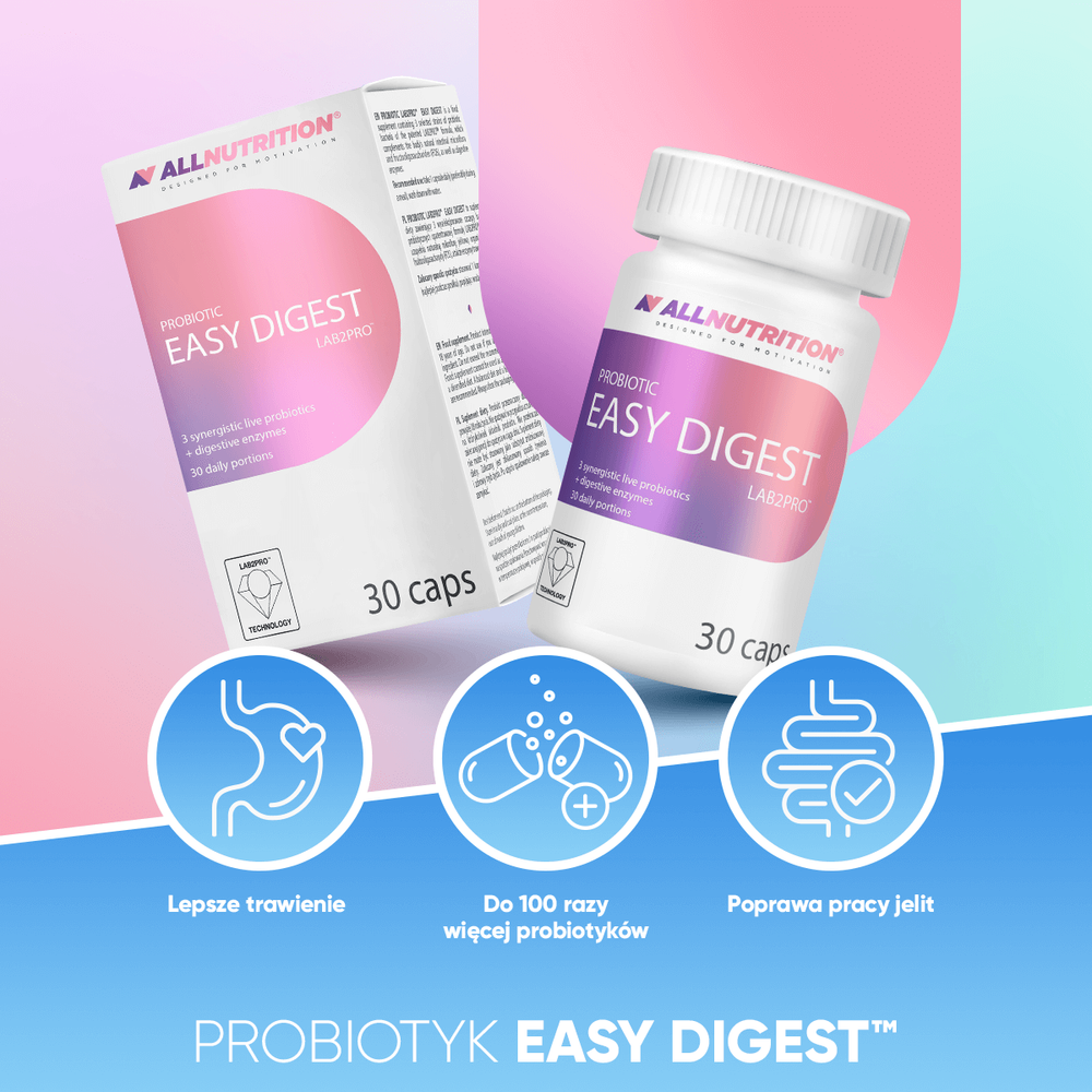 Allnutrition Probiotic Easy Digest Supports Intestinal Microflora Balance 30 Capsules