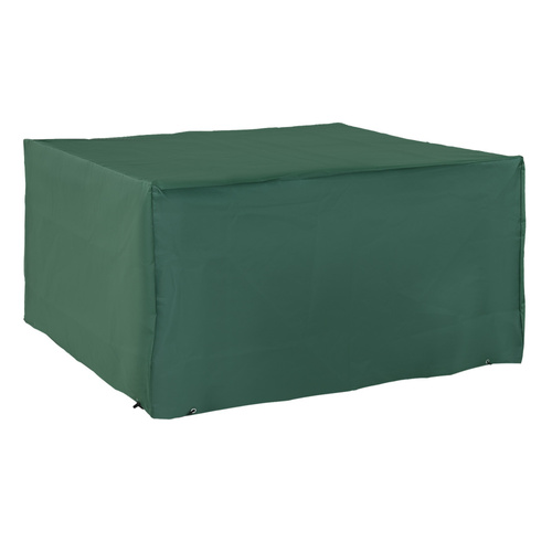 Outsunny Outdoor Garden Furniture Cover Waterproof, Anti-UV 600D Heavy Duty Oxford Fabric Patio Furniture Cover for Rectangular Sofa Table Set, Green, 135 x 135 x 75 cm