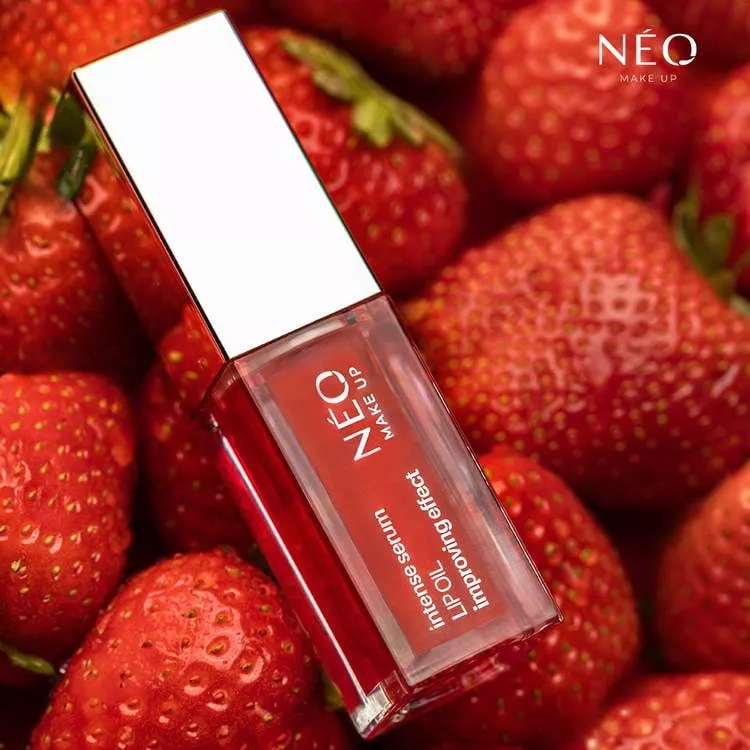 Neo Makeup Intense Serum Nawilżający Olejek do Ust 03 Strawberry 5ml