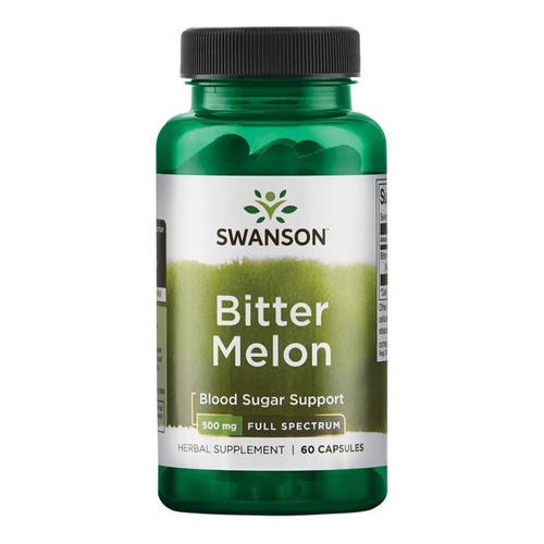 Swanson Gorzki Melon 500mg na Prawidłowy Poziom Cukru 60 Kapsułek