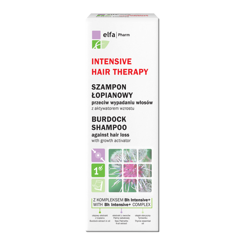 Intensive Hair Therapy Burdock Shampoo with Bh Intensive + Complex against Hair Loss with Growth Activator 200ml