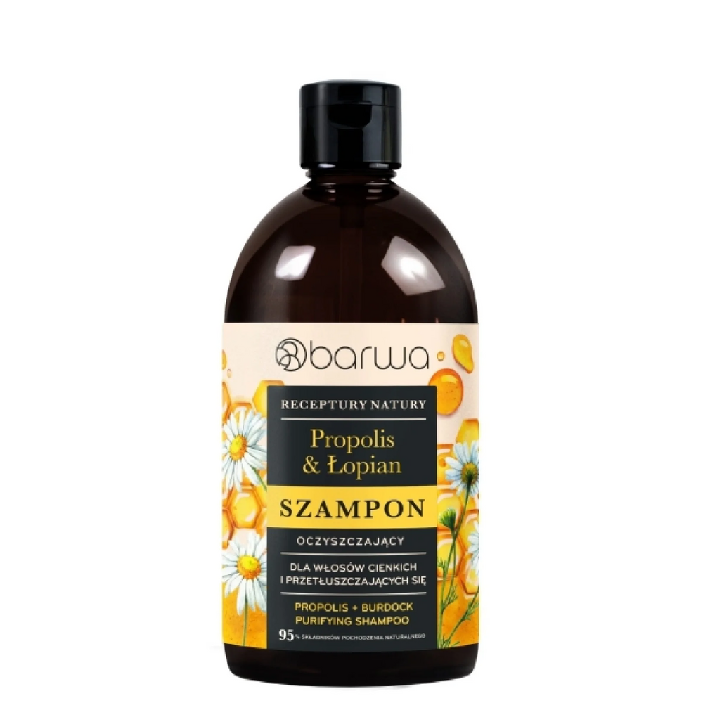 Barwa Recipes of Nature Purifying Propolis and Burdock Shampoo 380ml