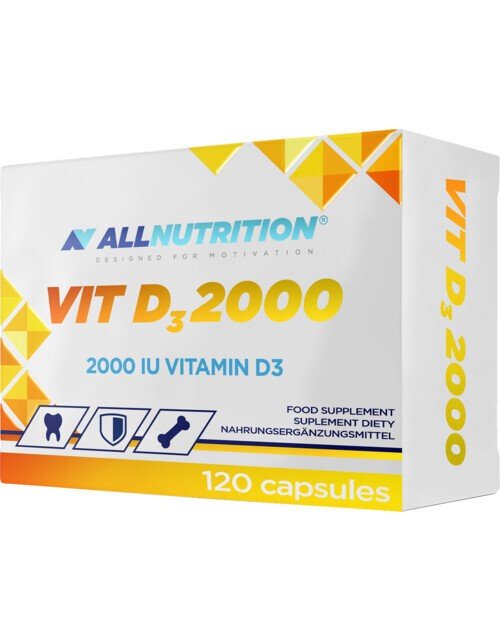 Allnutrition Vit D3 2000 IU uzupełniająca dietę w witaminę D 120 Kapsułek