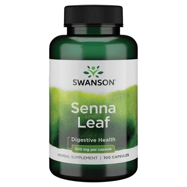 Swanson Senes 500mg na Wsparcie Pracy Jelit 100 Kapsułek