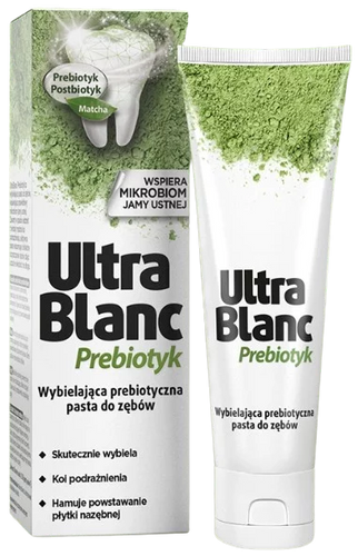 UltraBlanc Prebiotic Whitening Toothpaste for Oral Microbiome Support 75ml