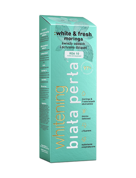 Biała Perła White & Fresh Moringa Herbal Toothpaste Fresh Breath and Gum Protection 75ml