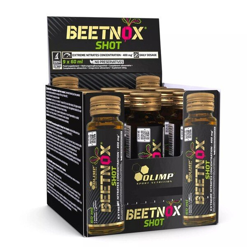 Olimp Nutrition BeetNOX Shot Przedtreningówka z Buraka na Pompę 9 x 60 ml