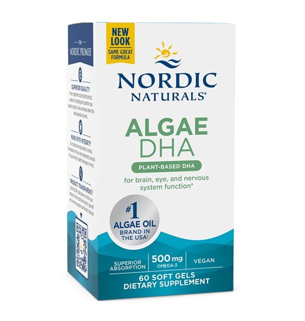 Algae DHA, 500mg - 60 softgels