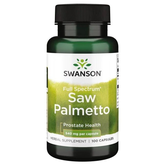 Swanson Saw Palmetto 540mg for Prostate Health Support for Men 100 Capsules