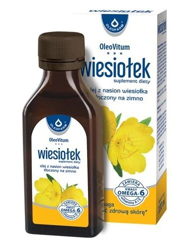 Oleofarm OleoVitum Olej z Wiesiołka Kwasy Omega 6 na Skórę i Cholesterol 100ml