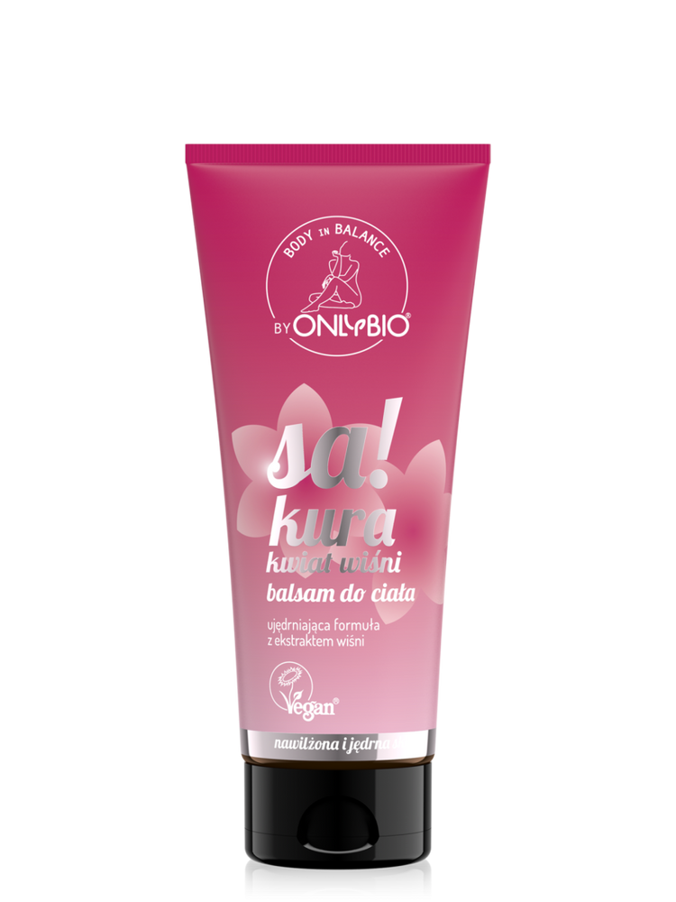 OnlyBio Body in Balance Moisturizing Body Lotion Sakura Cherry Blossom 200ml