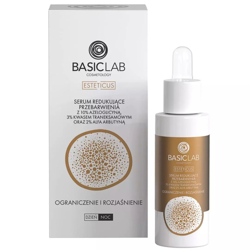 BasicLab Serum Redukujące Przebarwienia Ograniczenie i Rozjaśnienie 30ml Best Before 31.03.26