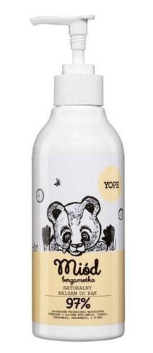 Yope Naturalny Regenerujący i Wygładzający Balsam do Rąk z Miodem i Bergamotką 300ml