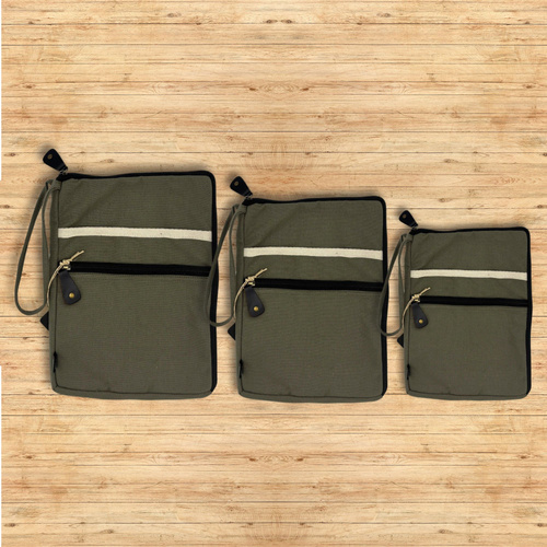 Canvas Tablet Pouch - Olive