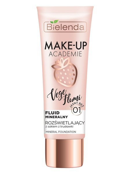 Bielenda Make Up Academie Vege Flumi Fluid Mineralny Rozświetlający 01 Słoneczny Beż 30g