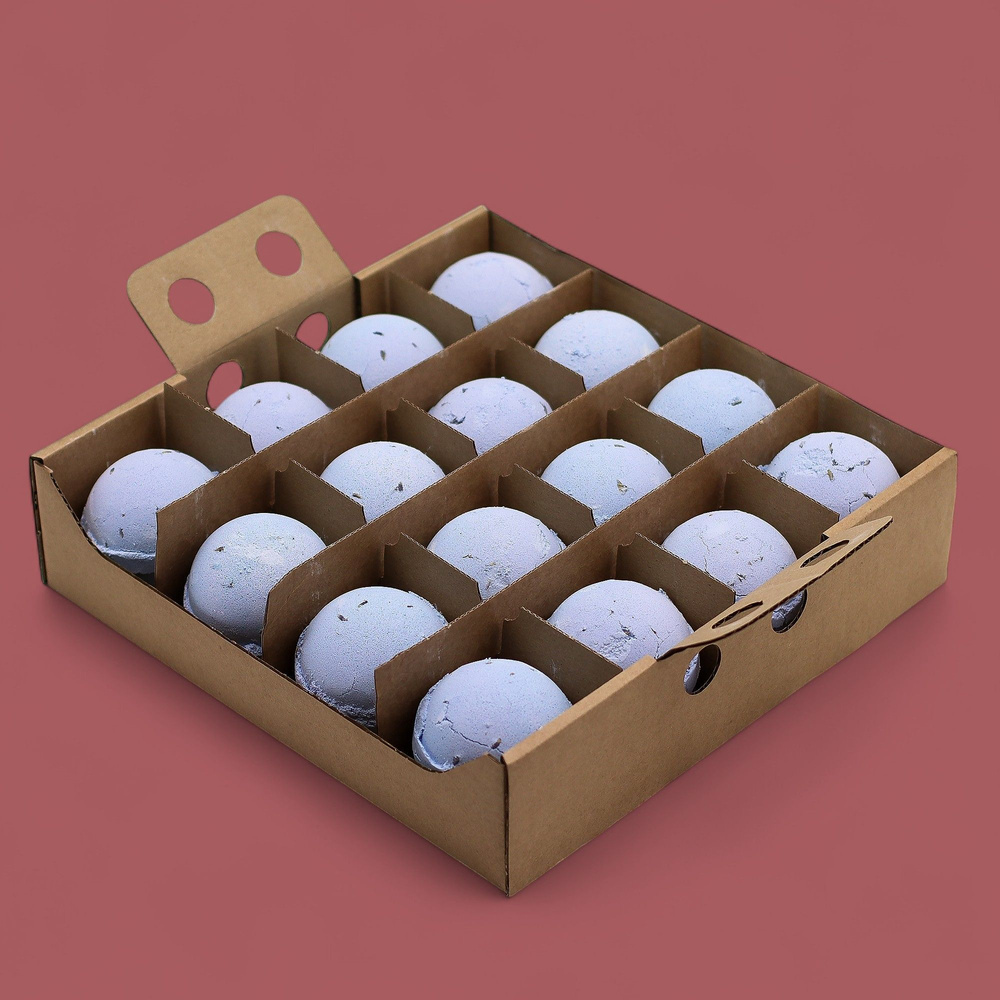 Set of 3 Lavender & Seeds Bath Bombs