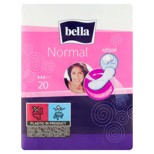 Bella Normal Podpaski Bez Skrzydełek 20 Sztuk