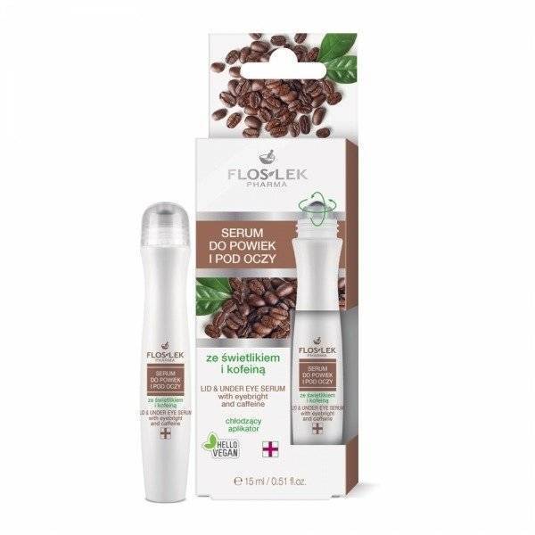 FlosLek Serum Do Powiek I Pod Oczy Ze Świetlikiem I Kofeiną Cera Zmęczona 15ml