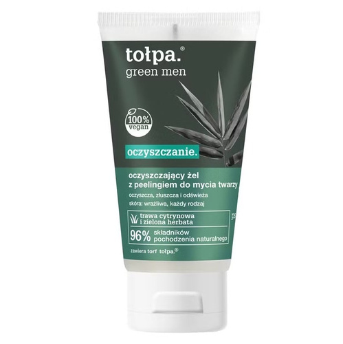 Tolpa Green Men Cleansing Gel Face Scrub for Sensitive Skin 150ml