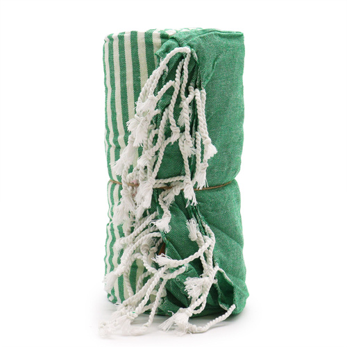 Cotton Pario Towel - 100x180 cm - Picnic Green