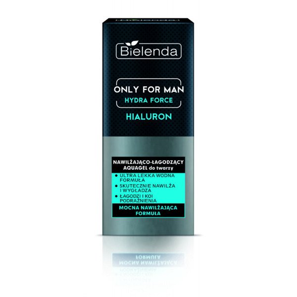 Bielenda Only for Man Hydra Force Hialuron Krem Nawilżająco Łagodzący do Twarzy dla Mężczyzn 50ml 