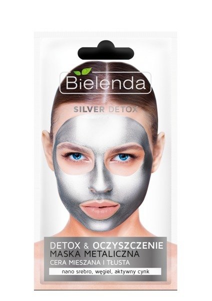 Bielenda Silver Detox Metaliczna Maska Oczyszczająca do Cery Mieszanej i Tłustej 8g