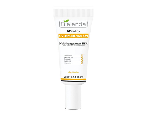Bielenda Dr Medica Overpigmentation Złuszczający Krem na Noc Krok 1 30ml