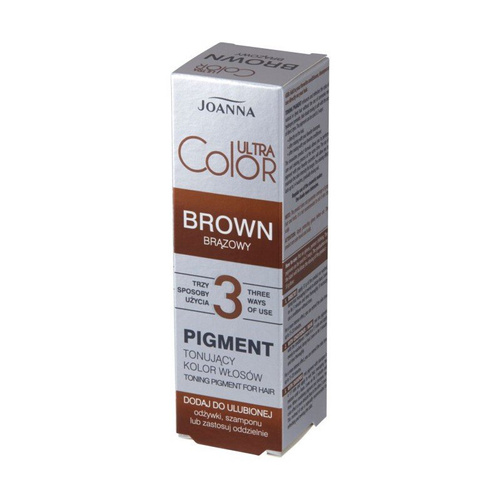 Joanna Ultra Color 3 Brązowy Pigment Tonujący Podkreślający i Odświeżający Kolor Włosów Naturalnych i Farbowanych 100ml