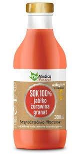 EkaMedica Natural Juice 100% Apple Cranberry Pomegranate 300ml