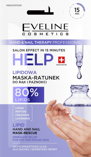 Eveline Lipid Mask-Rescue for Dry Hands and Brittle Nails 7ml
