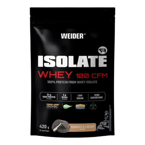 Weider Isolate Whey 100 CFM Izolat Białka Serwatkowego Cookies & Cream 420g