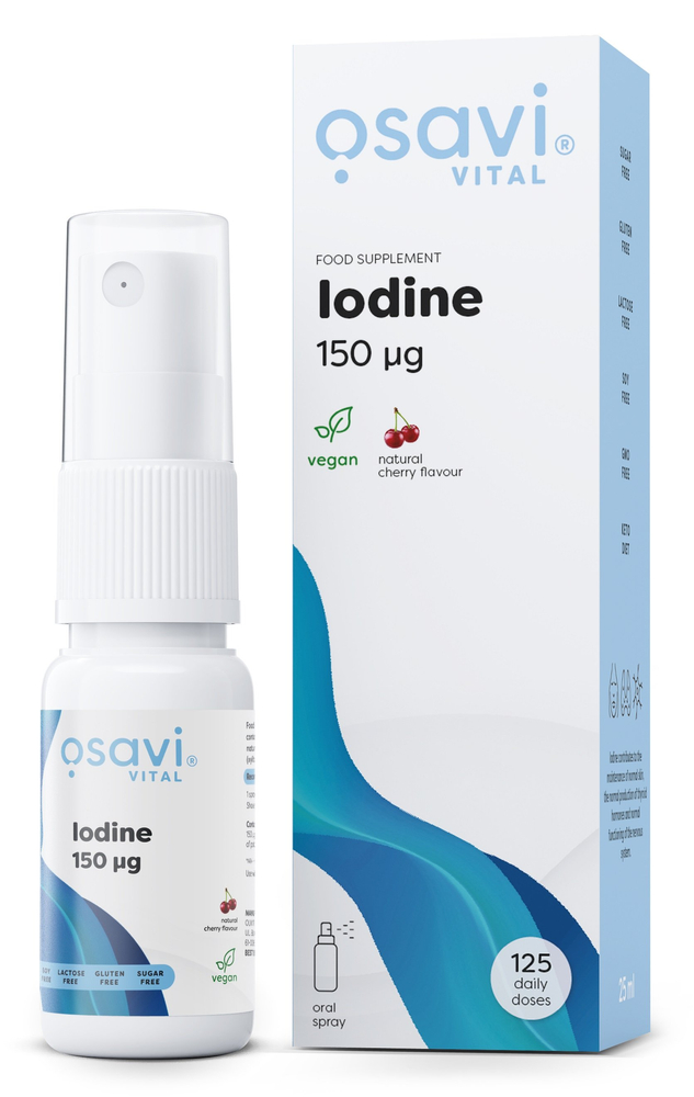 Osavi Iodine Oral Spray 150mcg Cherry 25 ml