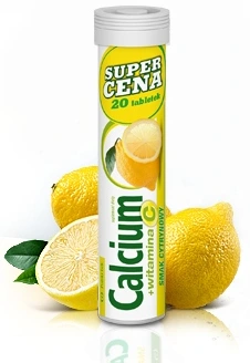 Plusssz Calcium 300 Vitamin C Effervescent Tablets with Lemon Flavour 20pcs