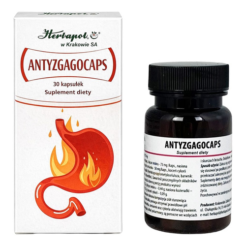 Antyzgagocaps 30kaps. HERBAPOL KRAKÓW