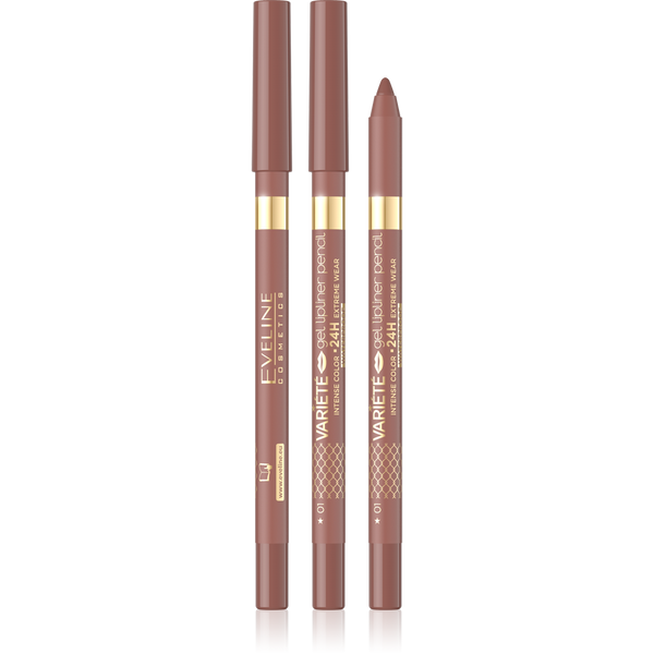 Eveline Variete Waterproof Gel Lip Liner No 01 Nude 1 Piece