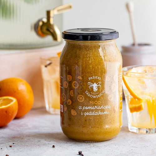 Pasieki Sadowskich Honey with Orange and Cloves 1150 g