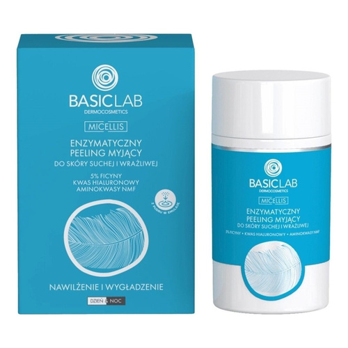 BasicLab Micellis Enzymatyczny Peeling Oczyszczający do Skóry Suchej 35g
