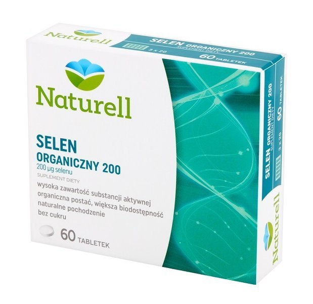 Naturell Organic Selenium Improves Hair, Skin and Nails Sugar Free 60 tablets