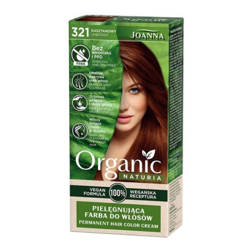 Joanna Naturia Organic Farba do Włosów Nr 321 Kasztanowy 1 Sztuka