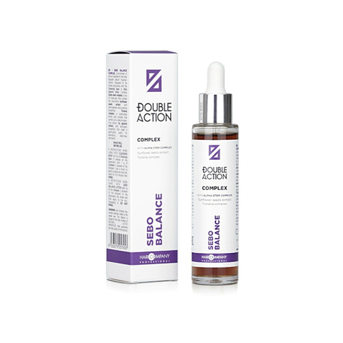 Hair Company Double Action Sebo Balance Complex Koncentrat Składników Aktywnych Regulujący Wydzielanie Sebum 50ml