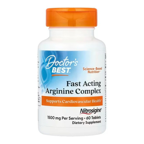 Doctor's Best Fast Acting Arginine Complex with Nitrosigine, 750mg Tabletki 60 tabletek