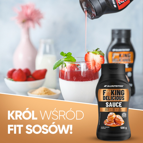 AllNutrition Fitking Delicious Sauce Caramel Sweet Sauce Without Added Sugar and Fat 410g